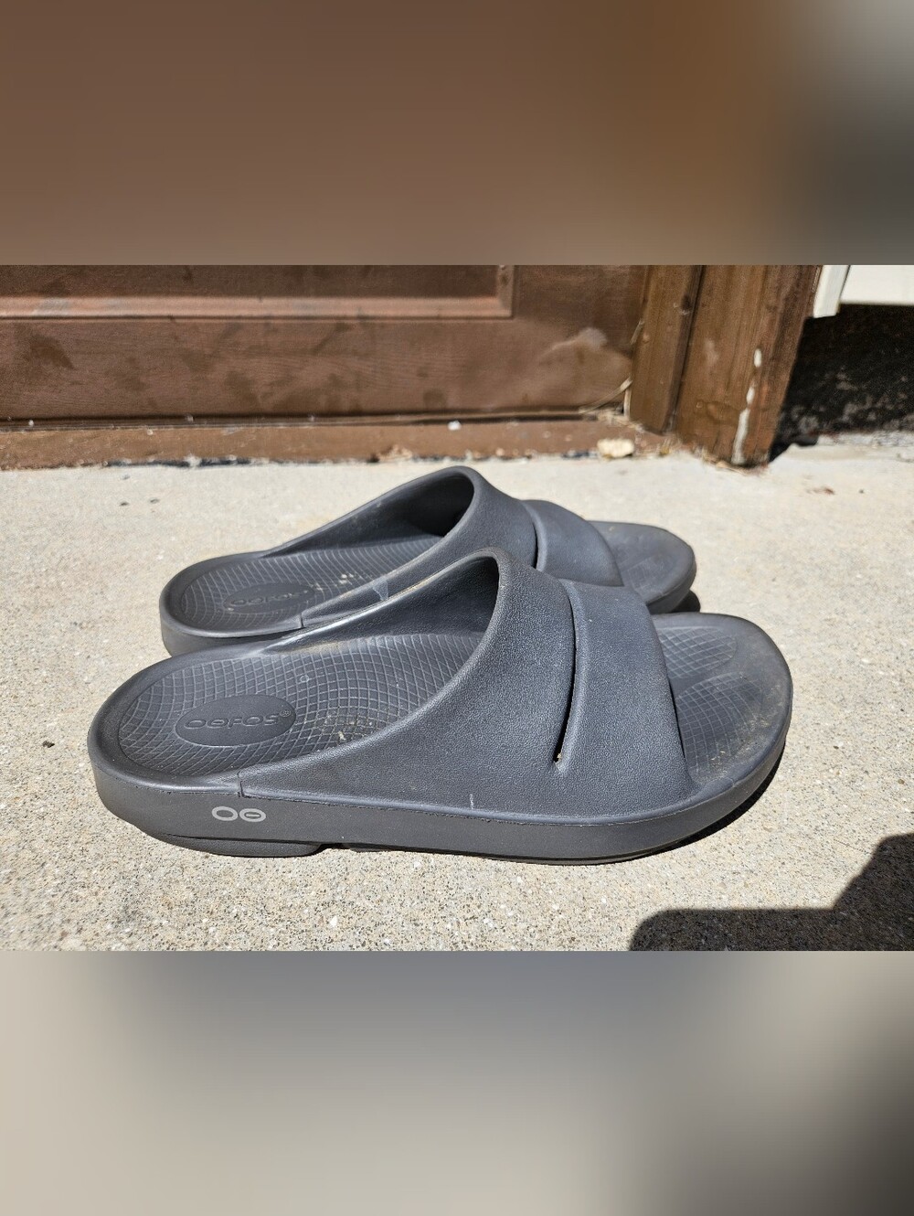 Oofos Unisex OOahh Slide Recovery Sandals Gray Size Men’s 9 / Women's 11 Used
